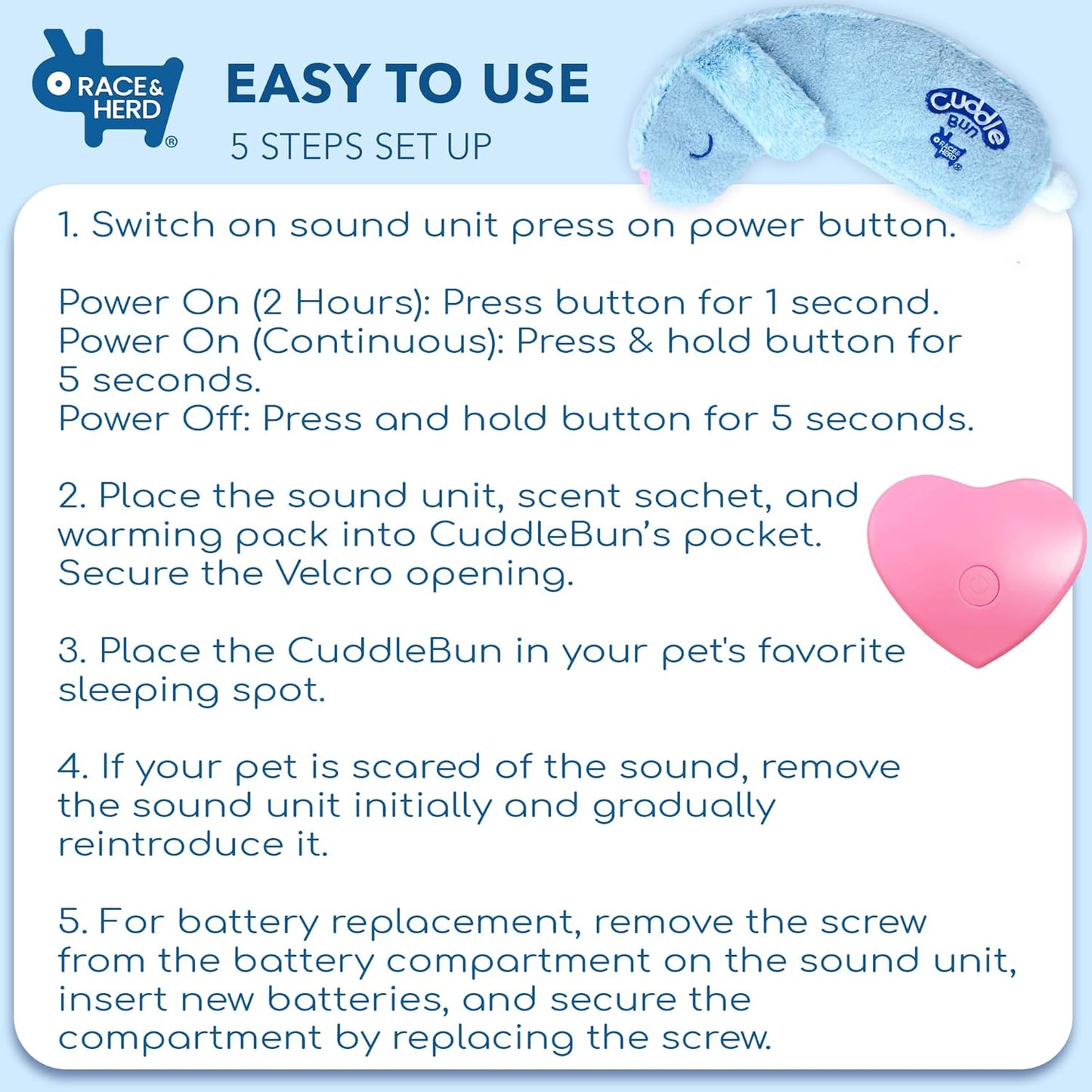 CuddleBun | Puppy Heartbeat Toy Sleep Aid