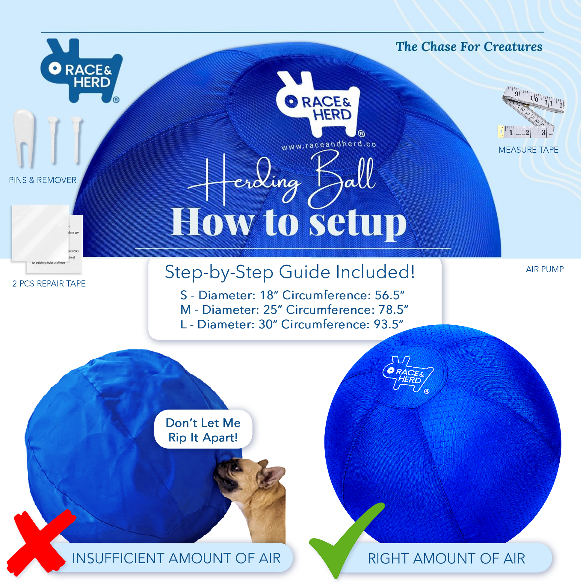 Large Herding Ball for Dogs