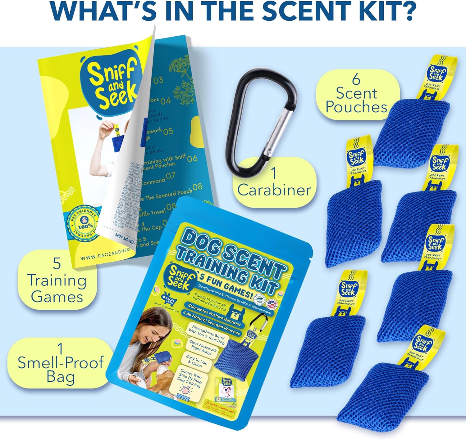 Sniff and Seek Dog Scent Training Kit