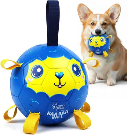 BaaBaa Ball |  Dog Soccer Ball With Tabs