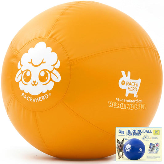 Herding Ball for Dogs — Large 25" (Yellow)