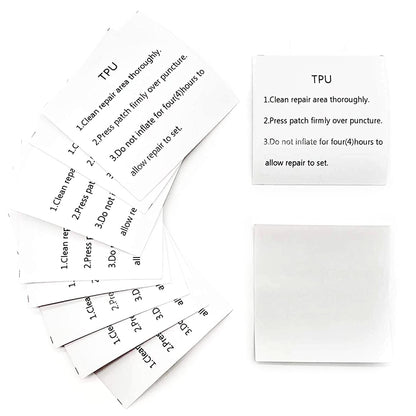 10 Pcs TPU Patch Repair Kit — Clear Peel and Stick Tape