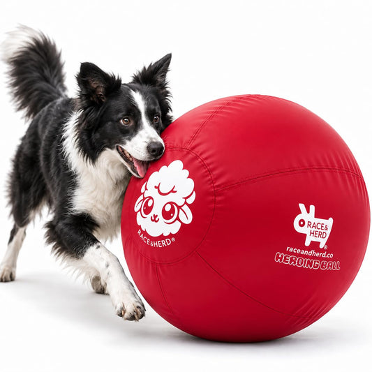 Herding Ball for Dogs — Large 25" (Cherry)