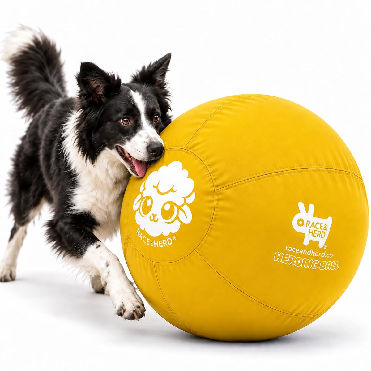 Herding Ball for Dogs — Large 25" (Yellow)