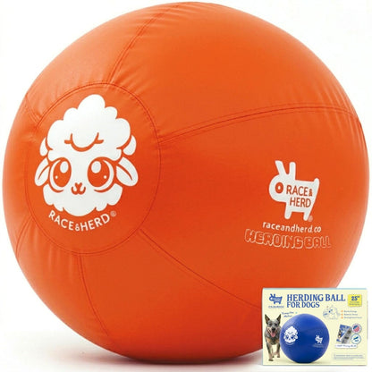 Herding Ball for Dogs — Large 25" (Tangerine)