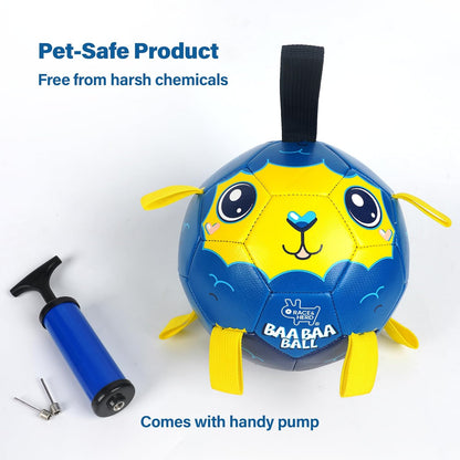 BaaBaa Ball |  Dog Soccer Ball With Tabs