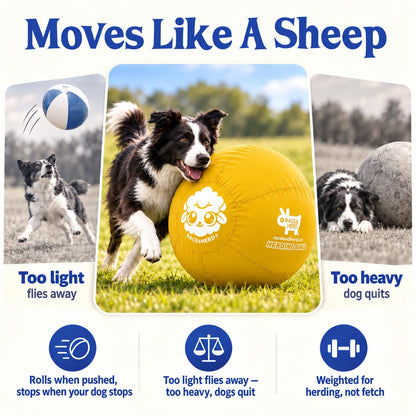 Herding Ball for Dogs — Large 25" (Yellow)