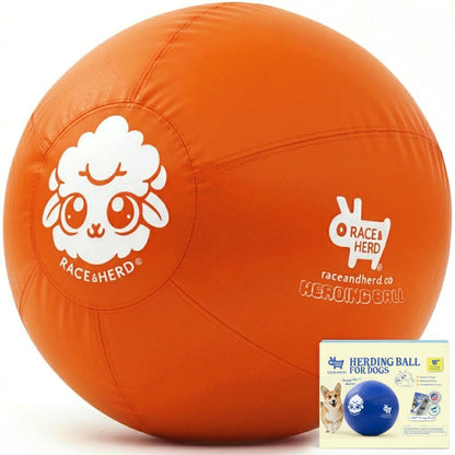 Herding Ball for Dogs — Small 18" (Tangerine)