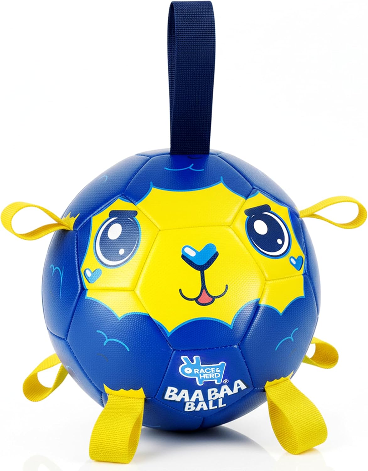 BaaBaa Ball |  Dog Soccer Ball With Tabs
