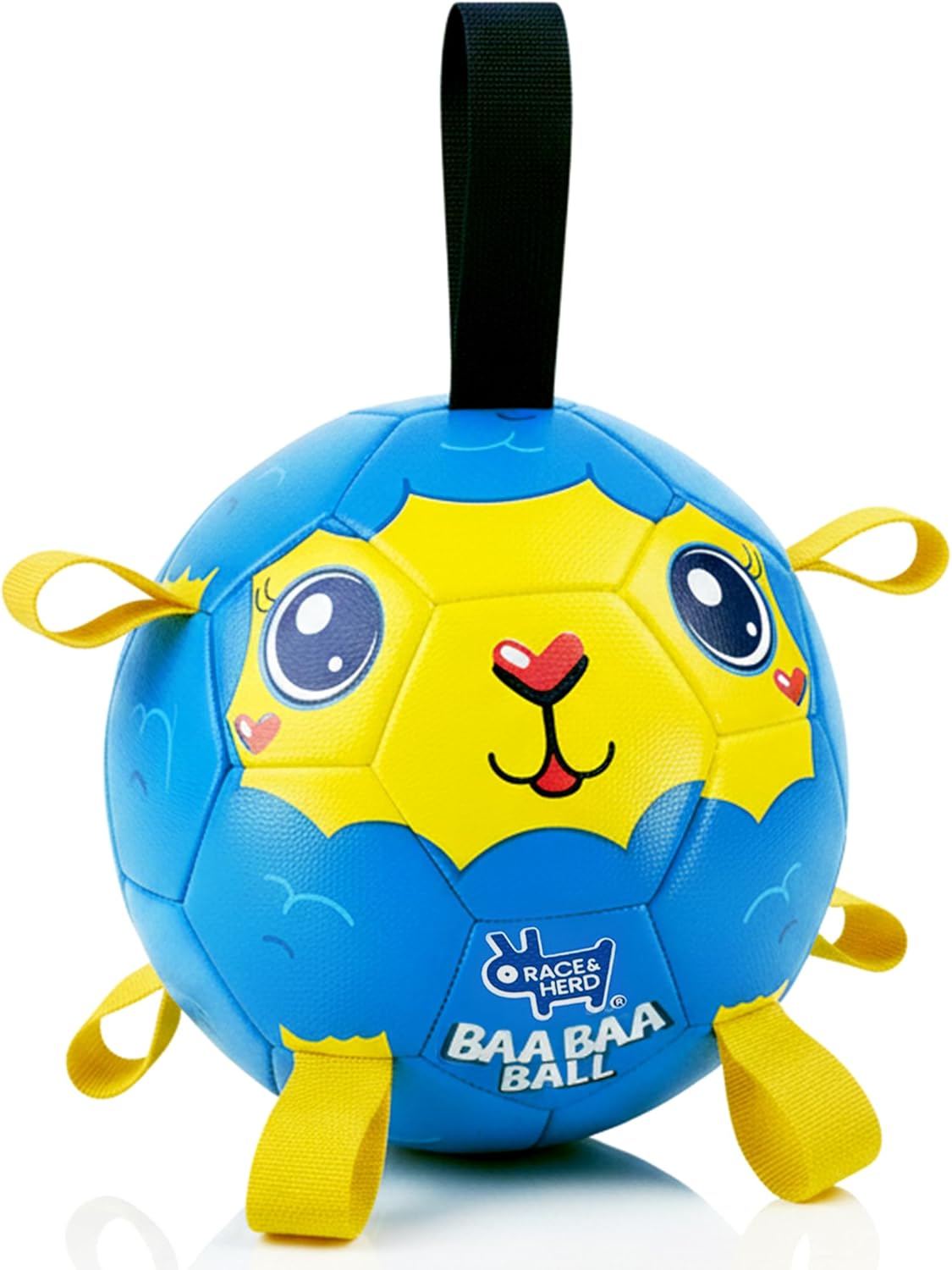 BaaBaa Ball |  Dog Soccer Ball With Tabs