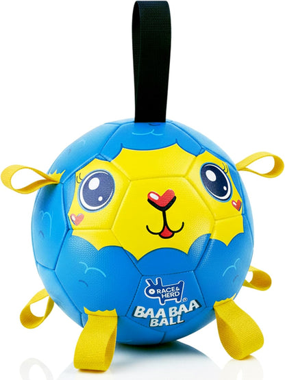 BaaBaa Ball |  Dog Soccer Ball With Tabs