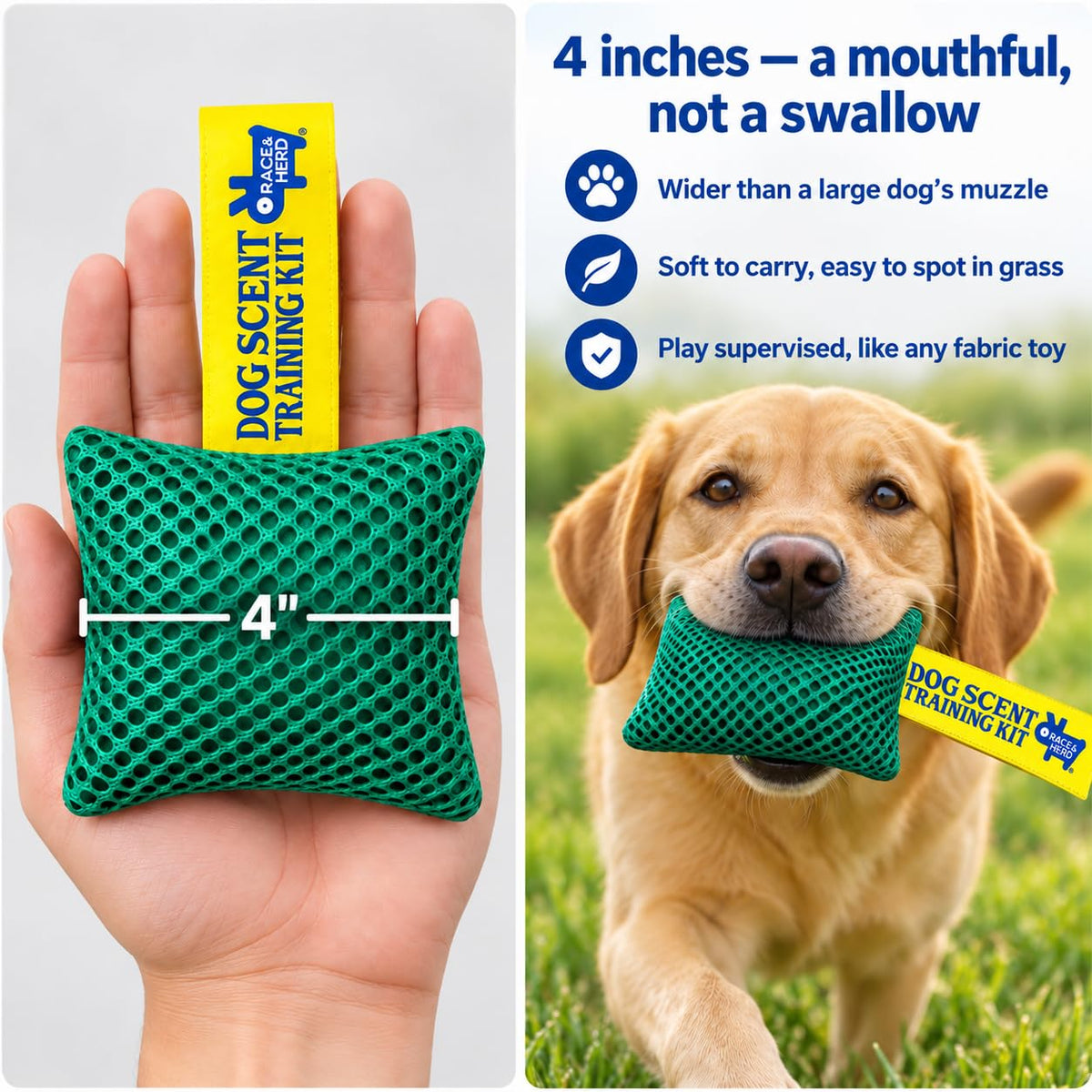 Original Dog Scent Training Kit — 10 Pcs Pouches Nosework Set (Sage)