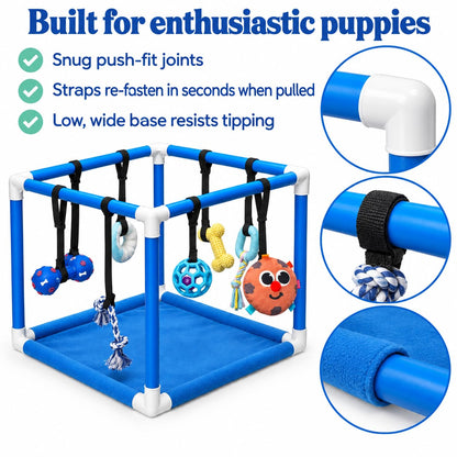Puppy Play Gym — Small Dog Jungle Activity Mat 19.5" (Ocean)