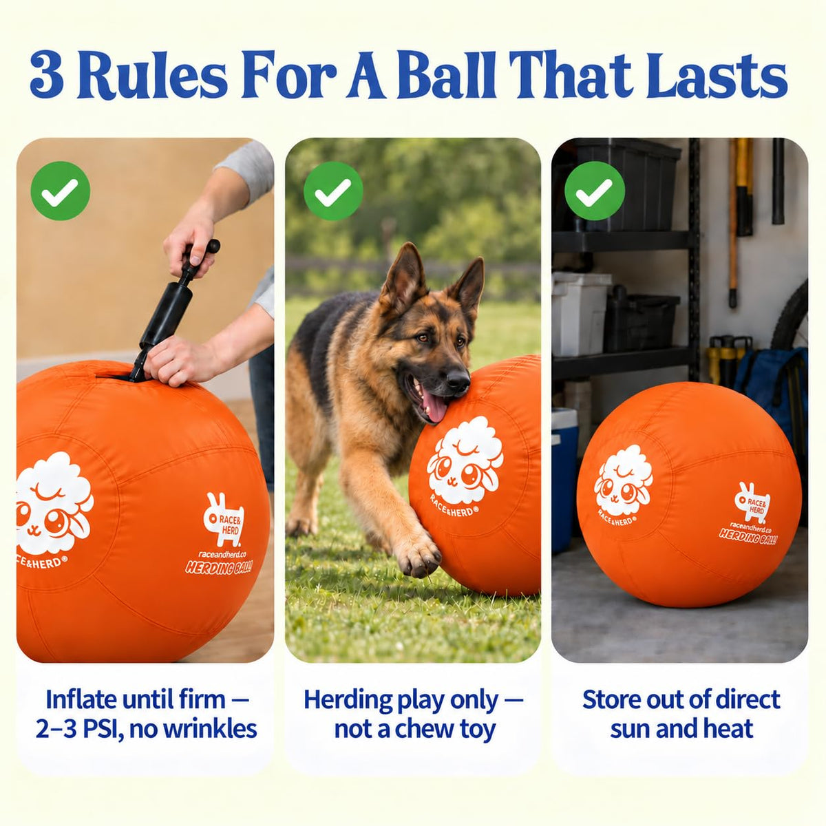 Herding Ball for Dogs — XLarge 30" (Tangerine)