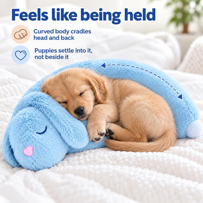 CuddleBun Heartbeat Puppy Toy Sleep Aid — Cuddler Pillow (Sky)