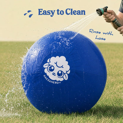 Herding Ball for Dogs Tetherball Set Outside 22" (Ocean)