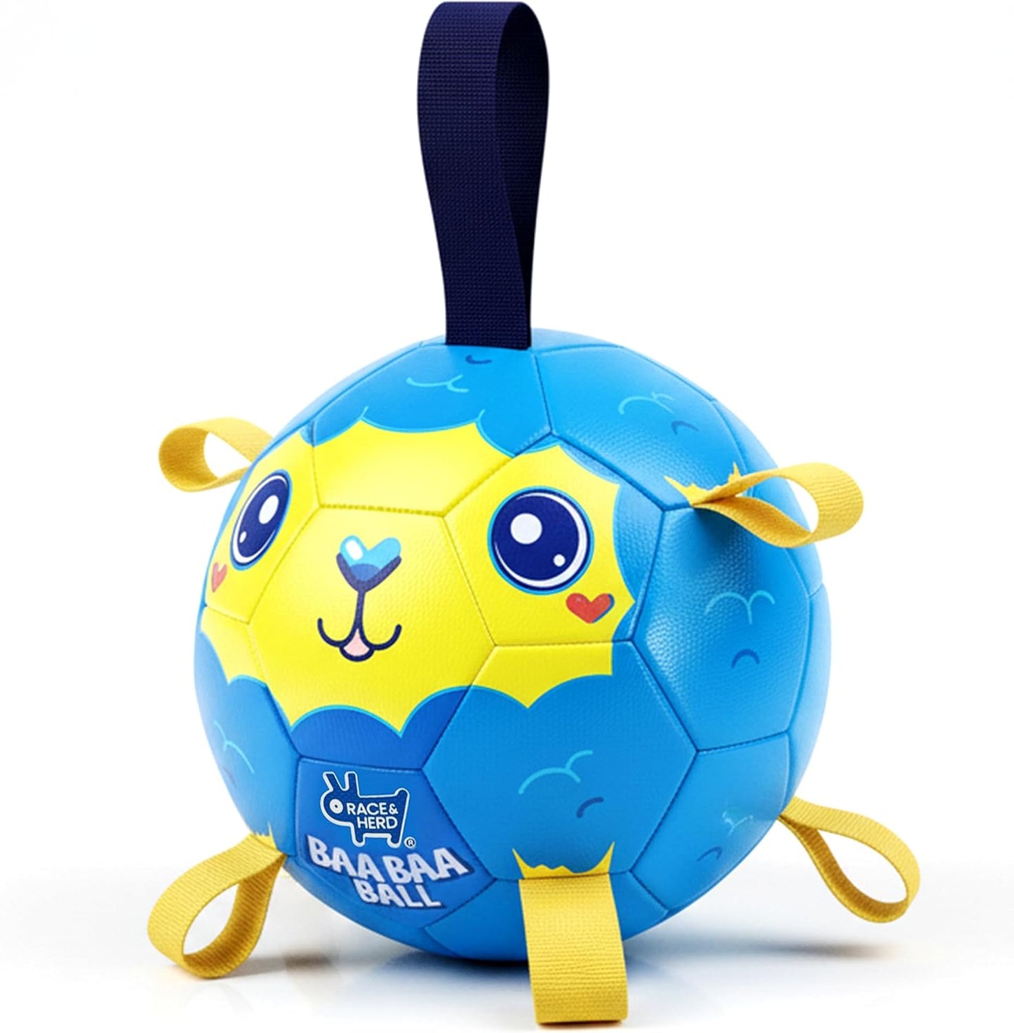 BaaBaa Ball |  Dog Soccer Ball With Tabs