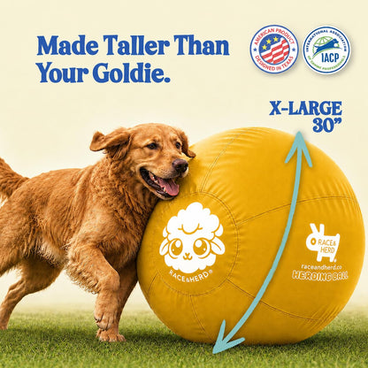 Herding Ball for Dogs — XLarge 30" (Yellow)