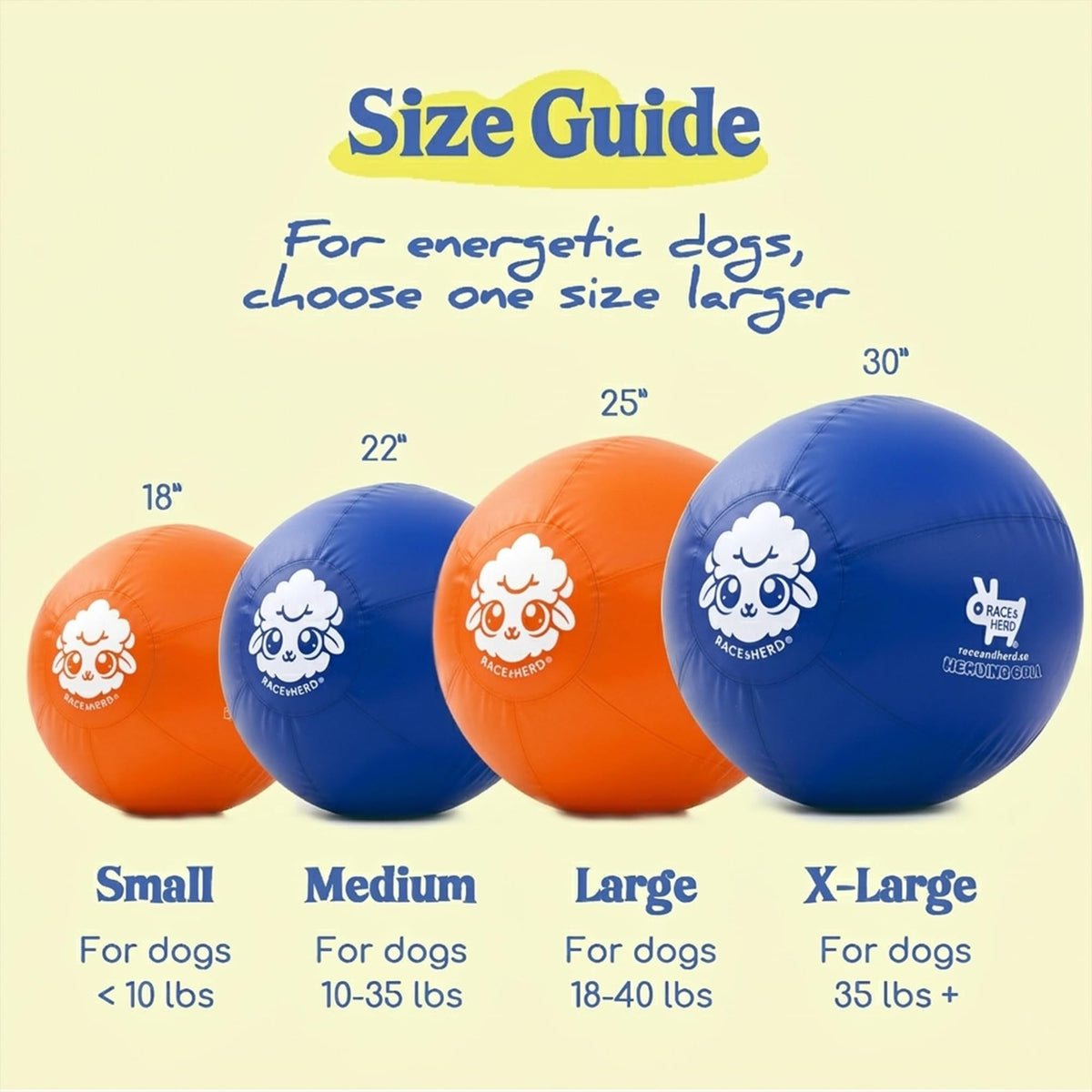 Herding Ball for Dogs — XLarge 30" (Tangerine)