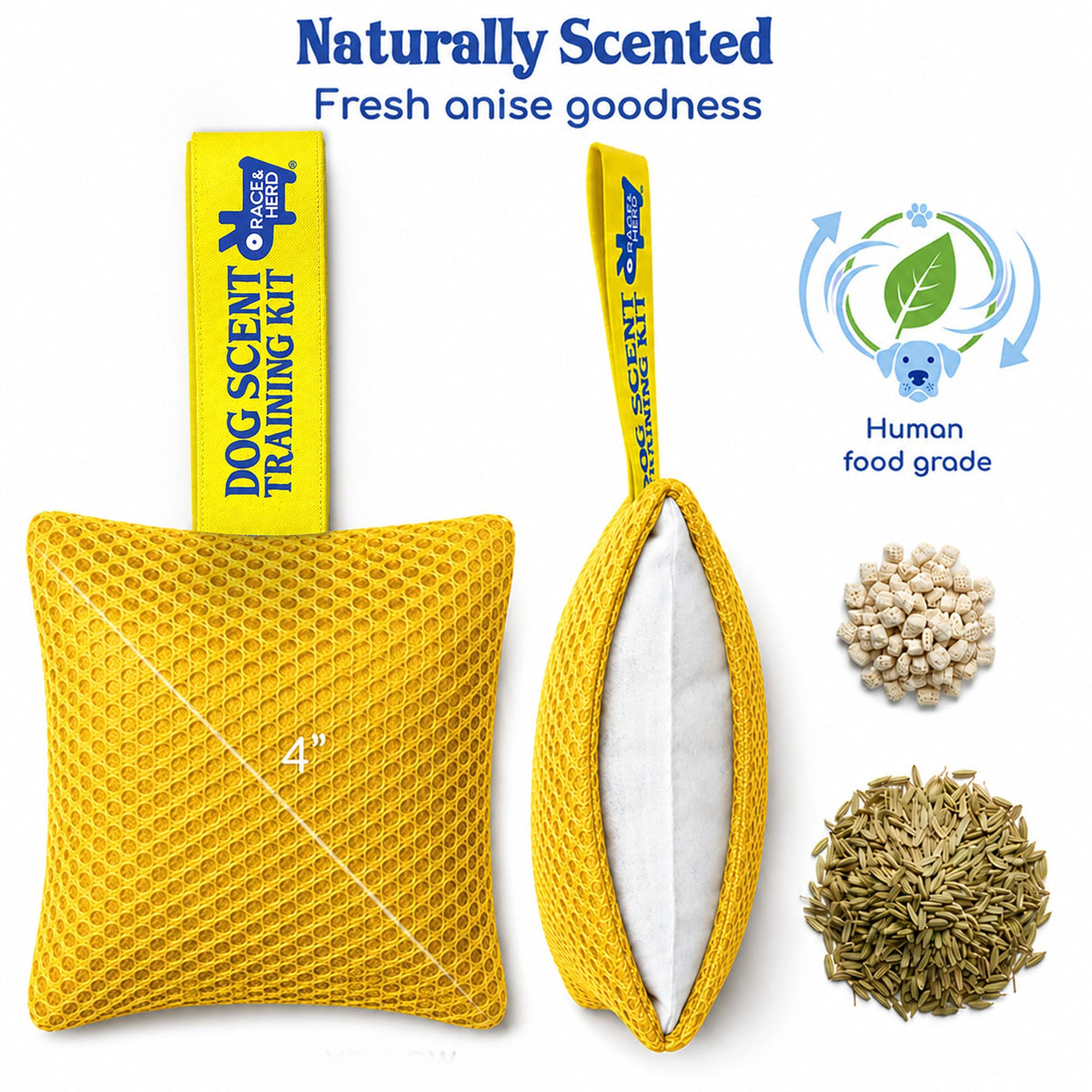 Original Dog Scent Training Kit — 10 Pcs Pouches Nosework Set (Gold)