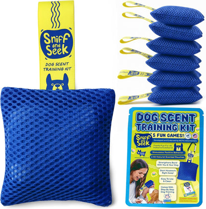 Sniff and Seek Dog Scent Game | Scent Training for Dogs | Mylar Bag Kit