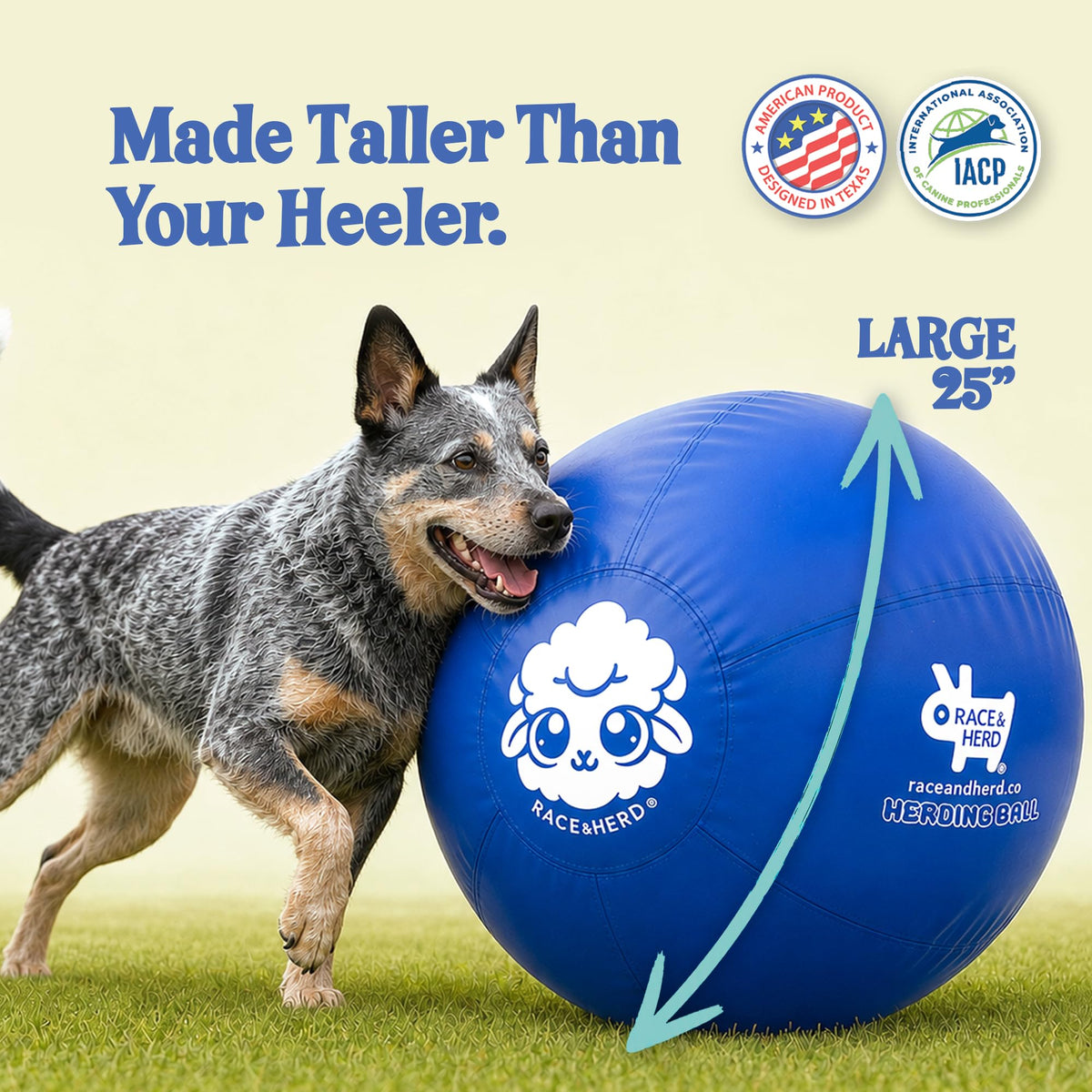 Herding Ball for Dogs — Large 25" (Blue)
