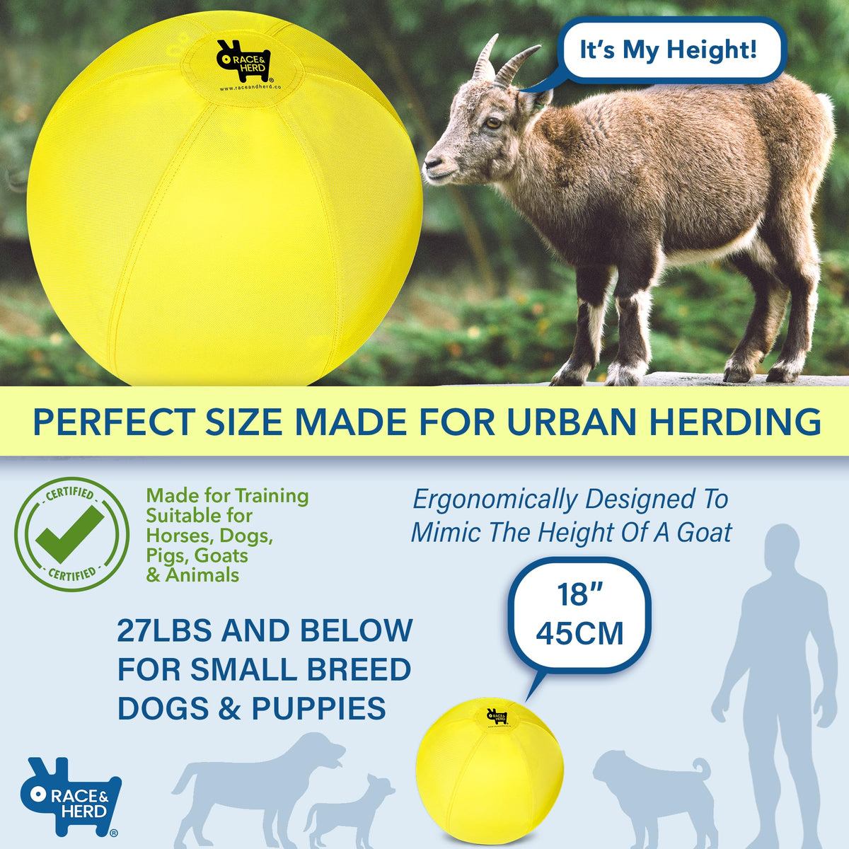 Herding Ball Replacement — Small 18" Cover Only