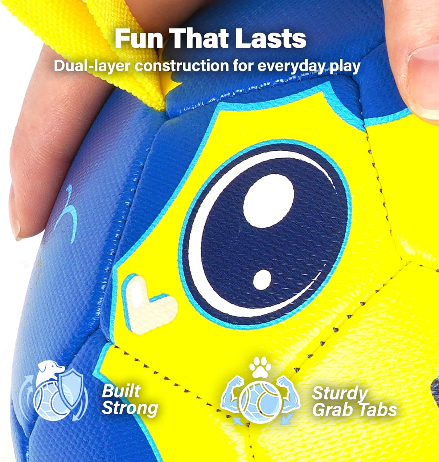 BaaBaa Ball |  Dog Soccer Ball With Tabs