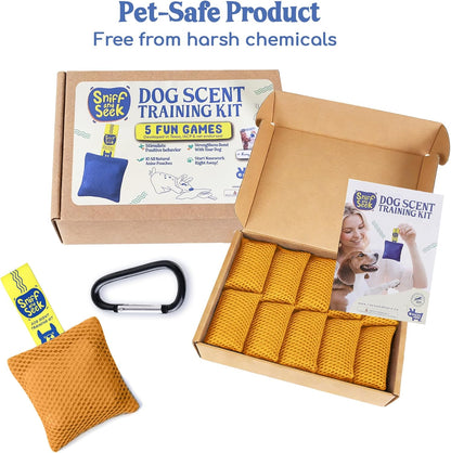 Sniff and Seek Dog Scent Game | Scent Training for Dogs | Yellow - 10 Pack Box