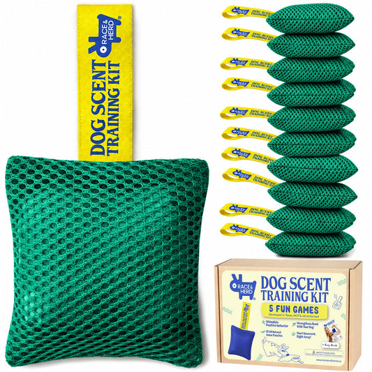 Original Dog Scent Training Kit — 10 Pcs Pouches Nosework Set (Sage)
