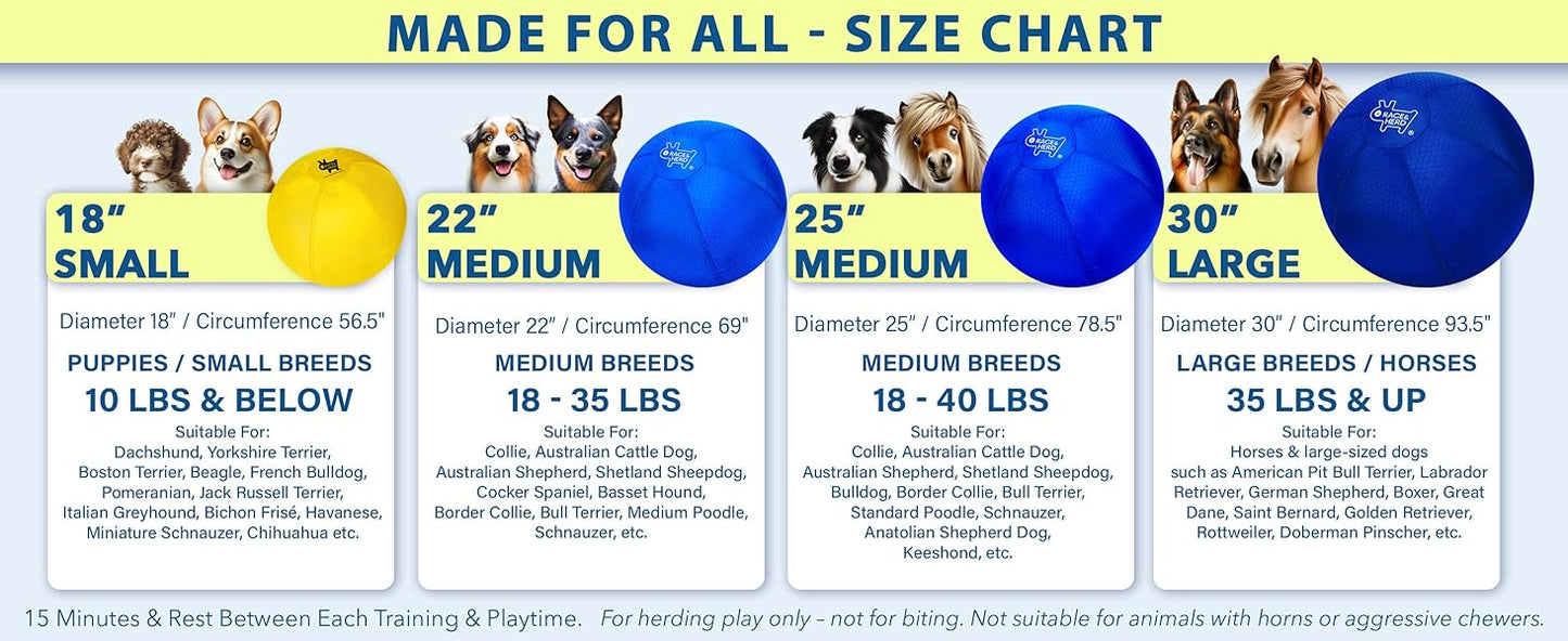 18" Herding Ball for Dogs | Small