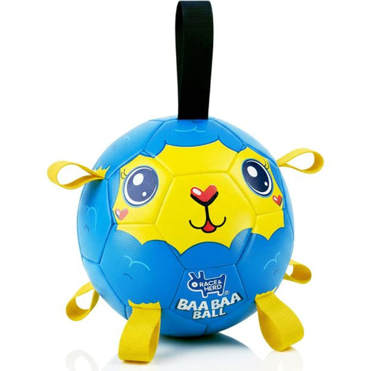 BaaBaa Ball | 8" Dog Soccer Ball With Tabs